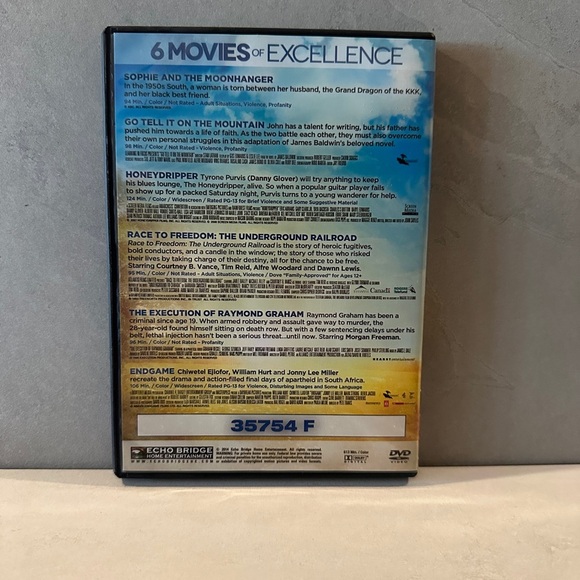 6-Film Collection: Movies of Excellence DVD Black History Morgan Freeman Alfre - Picture 2 of 3